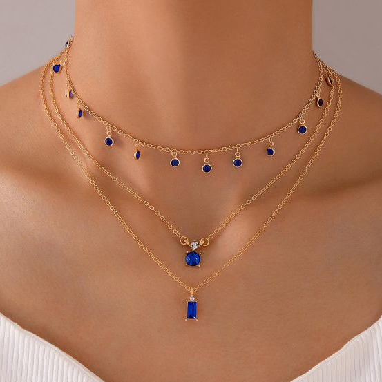 ROYAL BLUE GODDESS NECKLACE