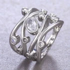BAGUE ZIRCONIA ÉCLAT ARGENT ÉTERNEL
