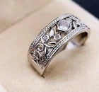 BAGUE ARGENT AUTHENTIQUE ZIRCONIA