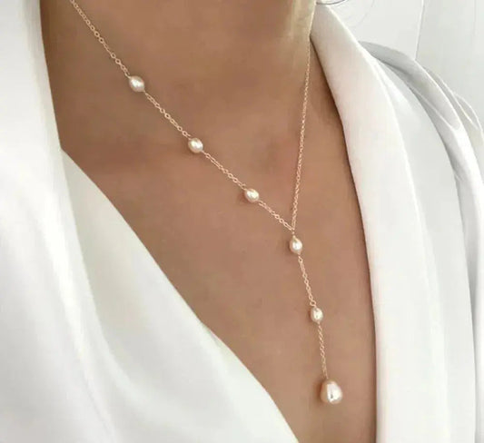 COLLIER ARGENT 925 AVEC PENDENTIF PERLE
